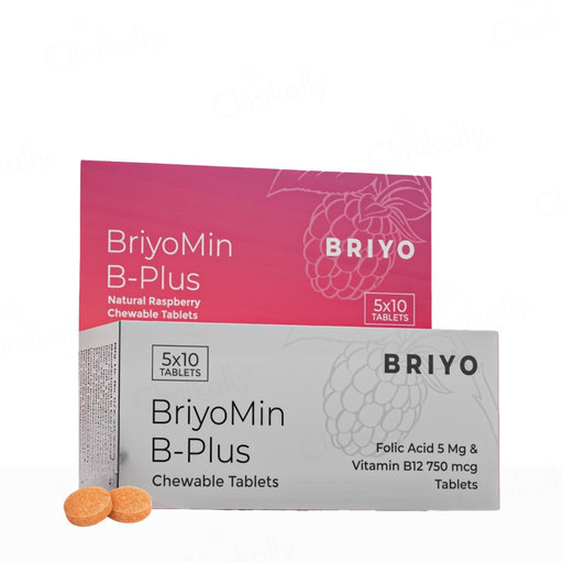 Briyo Briyomin B-Plus Chewable Tablet Natural Raspberry Flavour