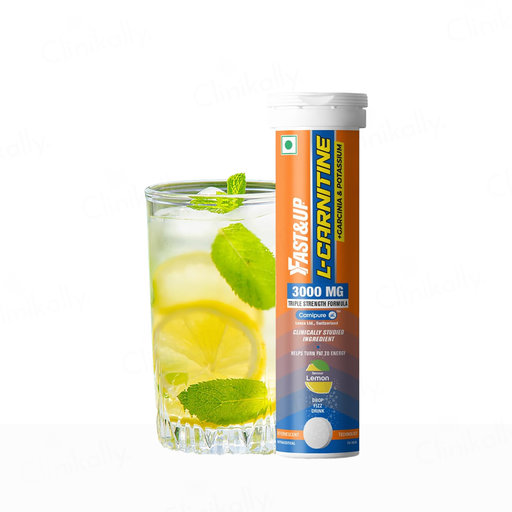 Buy Fast&Up L-Carnitine 3000mg Zero Sugar Effervescent Tablet Online at Best Price