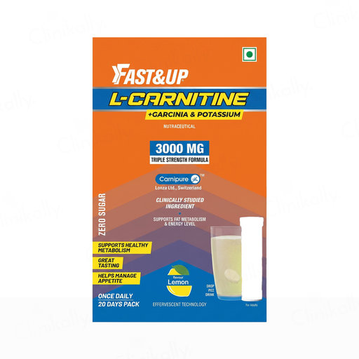 garcinia and l carnitine Buy Fast&Up L-Carnitine 3000mg Zero Sugar Effervescent Tablet Online at Best Price ADULT