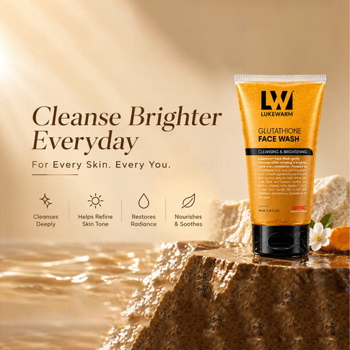 Buy Lukewarm Glutathione Cleansing & Brightening Face Wash Online at Best Price