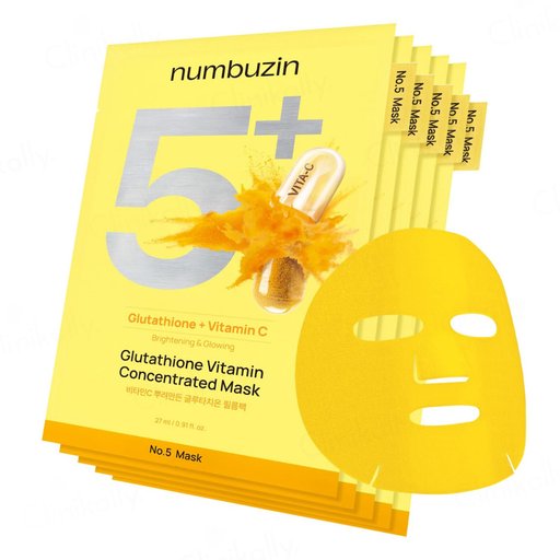 Buy Numbuzin No.5+ Glutathione + Vitamin C Brightening & Glowing Concentrated Face Mask Online at Best Price