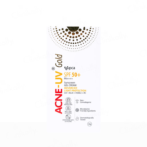 IPCA Acne-UV Gold Sunscreen Gel Cream SPF 50+ PA++++
